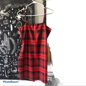 Red & Black Plaid Dress